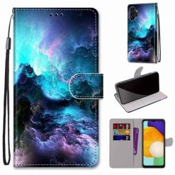 Kryty na mobil | Knižkové puzdro Trendy Cross case Mraky – Samsung Galaxy A13 (4G) | Kryty na mobil
