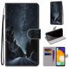 Kryty na mobil | Knižkové puzdro Trendy Cross case Zlaté motýle – Samsung Galaxy A13 (4G) | Kryty na mobil