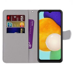 Kryty na mobil | Knižkové puzdro Trendy Cross case Srdce – Samsung Galaxy A13 (4G) | Kryty na mobil