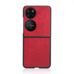 Kryty na mobil | Kryt Shockproof Litchi Texture červený – Huawei P50 Pocket | Kryty na mobil