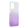 Kryty na mobil | Ligotavý Kryt Forcell Shining transparentno-modrý – Samsung Galaxy A13 (4G) | Kryty na mobil