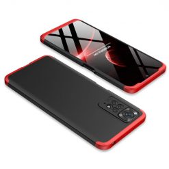 Kryty na mobil | Ochranný kryt 360 Protection čierno-červený – Xiaomi Redmi Note 11 (4G) / Note 11S | Kryty na mobil