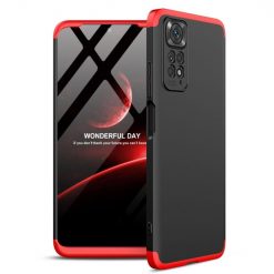 Kryty na mobil | Ochranný kryt 360 Protection čierno-červený – Xiaomi Redmi Note 11 (4G) / Note 11S | Kryty na mobil
