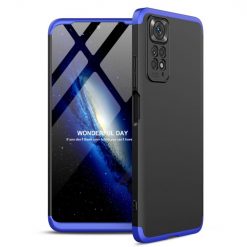 Kryty na mobil | Ochranný kryt 360 Protection čierno-modrý – Xiaomi Redmi Note 11 (4G) / Note 11S | Kryty na mobil