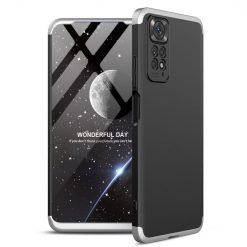 Kryty na mobil | Ochranný kryt 360 Protection čierno-strieborný – Xiaomi Redmi Note 11 (4G) / Note 11S | Kryty na mobil