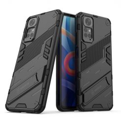 Kryty na mobil | Odolný Kryt Punk armor case čierny – Xiaomi Redmi Note 11 (4G) / Note 11S | Kryty na mobil