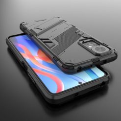 Kryty na mobil | Odolný Kryt Punk armor case čierny – Xiaomi Redmi Note 11 (4G) / Note 11S | Kryty na mobil