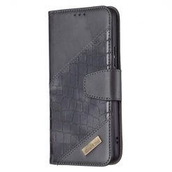 Kryty na mobil | Peňaženkové puzdro Crocodile Texture čierne – Samsung Galaxy A53 5G | Kryty na mobil