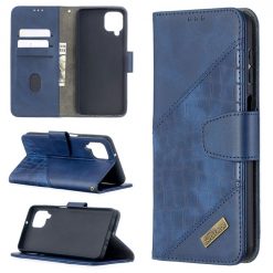 Kryty na mobil | Peňaženkové puzdro Crocodile Texture modré – Samsung Galaxy A12 / M12 | Kryty na mobil