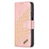 Kryty na mobil | Peňaženkové puzdro Embossing Pattern Pes a Mačka ružové – Samsung Galaxy A12 / M12 | Kryty na mobil