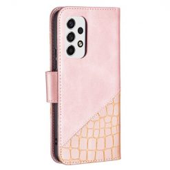 Peňaženkové puzdro Crocodile Texture ružové – Samsung Galaxy A53 5G | Kryty na mobil Kryty na mobil | Peňaženkové puzdro Crocodile Texture ružové – Samsung Galaxy A53 5G | Kryty na mobil