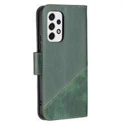 Kryty na mobil | Peňaženkové puzdro Crocodile Texture zelené – Samsung Galaxy A53 5G | Kryty na mobil