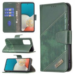 Kryty na mobil | Peňaženkové puzdro Crocodile Texture zelené – Samsung Galaxy A53 5G | Kryty na mobil