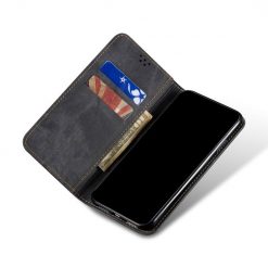 Peňaženkové puzdro Denim Texture čierne – Xiaomi Redmi Note 11s / Note 11 4G | Kryty na mobil Kryty na mobil | Peňaženkové puzdro Denim Texture čierne – Xiaomi Redmi Note 11s / Note 11 4G | Kryty na mobil