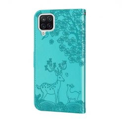 Kryty na mobil | Peňaženkové puzdro Embossing Pattern Jeleň zelené – Samsung Galaxy A12 / M12 | Kryty na mobil