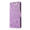 Peňaženkové puzdro Embossing Pattern Jeleň fialové – Samsung Galaxy A12 / M12 | Kryty na mobil Kryty na mobil | Peňaženkové puzdro Embossing Pattern Jeleň fialové – Samsung Galaxy A12 / M12 | Kryty na mobil