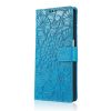 Kryty na mobil | Peňaženkové puzdro Embossing Pattern Slnečnica fialové – Samsung Galaxy A12 / M12 | Kryty na mobil