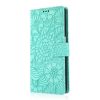 Kryty na mobil | Peňaženkové puzdro Embossing Pattern Slnečnica modré – Samsung Galaxy A12 / M12 | Kryty na mobil