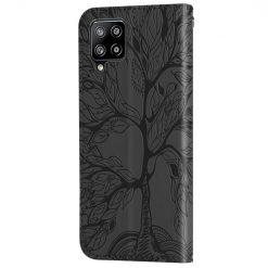 Peňaženkové puzdro Embossing Pattern Strom čierne – Samsung Galaxy A12 / M12 | Kryty na mobil Kryty na mobil | Peňaženkové puzdro Embossing Pattern Strom čierne – Samsung Galaxy A12 / M12 | Kryty na mobil