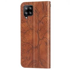 Peňaženkové puzdro Embossing Pattern Strom hnedé – Samsung Galaxy A12 / M12 | Kryty na mobil Kryty na mobil | Peňaženkové puzdro Embossing Pattern Strom hnedé – Samsung Galaxy A12 / M12 | Kryty na mobil