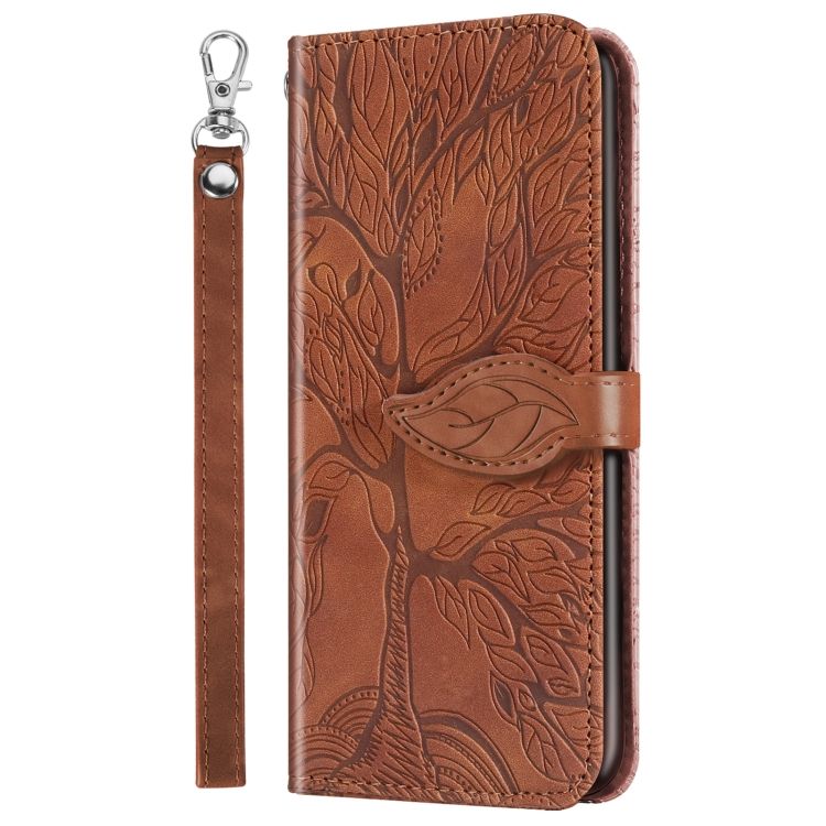 Peňaženkové puzdro Embossing Pattern Strom hnedé – Samsung Galaxy A12 / M12 | Kryty na mobil Kryty na mobil | Peňaženkové puzdro Embossing Pattern Strom hnedé – Samsung Galaxy A12 / M12 | Kryty na mobil
