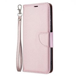 Kryty na mobil | Peňaženkové puzdro Fancy Litchi bledoružové – Nokia G10 / G20 | Kryty na mobil