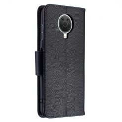 Kryty na mobil | Peňaženkové puzdro Fancy Litchi čierne – Nokia G10 / G20 | Kryty na mobil