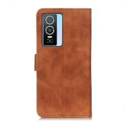 Kryty na mobil | Peňaženkové puzdro Khazneh hnedé – Vivo Y76 5G | Kryty na mobil