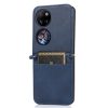 Kryty na mobil | Peňaženkové puzdro Lambskin Texture čierne – Huawei P50 Pocket | Kryty na mobil