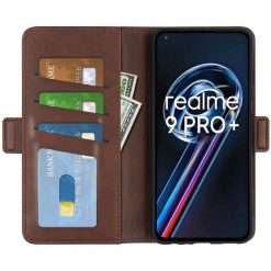 Kryty na mobil | Peňaženkové puzdro Magnetic fresh case hnedé – Realme 9 (4G) / 9 Pro+ | Kryty na mobil