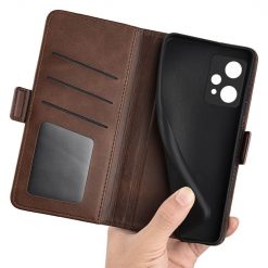 Kryty na mobil | Peňaženkové puzdro Magnetic fresh case hnedé – Realme 9 (4G) / 9 Pro+ | Kryty na mobil