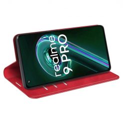 Kryty na mobil | Peňaženkové puzdro Magnetic smooth case červené – Realme 9 5G / 9 Pro | Kryty na mobil