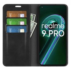 Kryty na mobil | Peňaženkové puzdro Magnetic smooth case čierne – Realme 9 5G / 9 Pro | Kryty na mobil