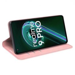 Peňaženkové puzdro Magnetic smooth case ružové – Realme 9 5G / 9 Pro | Kryty na mobil Kryty na mobil | Peňaženkové puzdro Magnetic smooth case ružové – Realme 9 5G / 9 Pro | Kryty na mobil