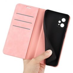 Peňaženkové puzdro Magnetic smooth case ružové – Realme 9 5G / 9 Pro | Kryty na mobil Kryty na mobil | Peňaženkové puzdro Magnetic smooth case ružové – Realme 9 5G / 9 Pro | Kryty na mobil
