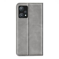 Kryty na mobil | Peňaženkové puzdro Magnetic smooth case sivé – Realme 9 5G / 9 Pro | Kryty na mobil