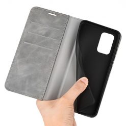 Kryty na mobil | Peňaženkové puzdro Magnetic smooth case sivé – Samsung Galaxy A53 5G | Kryty na mobil