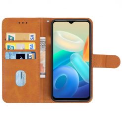 Kryty na mobil | Peňaženkové puzdro Splendid case hnedé – Vivo Y76 5G | Kryty na mobil