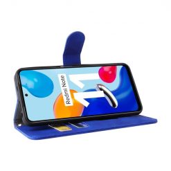 Kryty na mobil | Peňaženkové puzdro Solid modré – Xiaomi Redmi Note 11 (4G) / Note 11S | Kryty na mobil