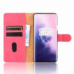 Kryty na mobil | Peňaženkové puzdro Solid ružové – OnePlus 7 Pro | Kryty na mobil