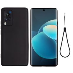 Silikónový kryt Solid color čierny – Vivo X60 Pro