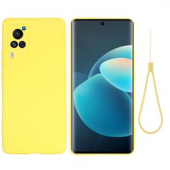 Silikónový kryt Solid color žltý – Vivo X60 Pro