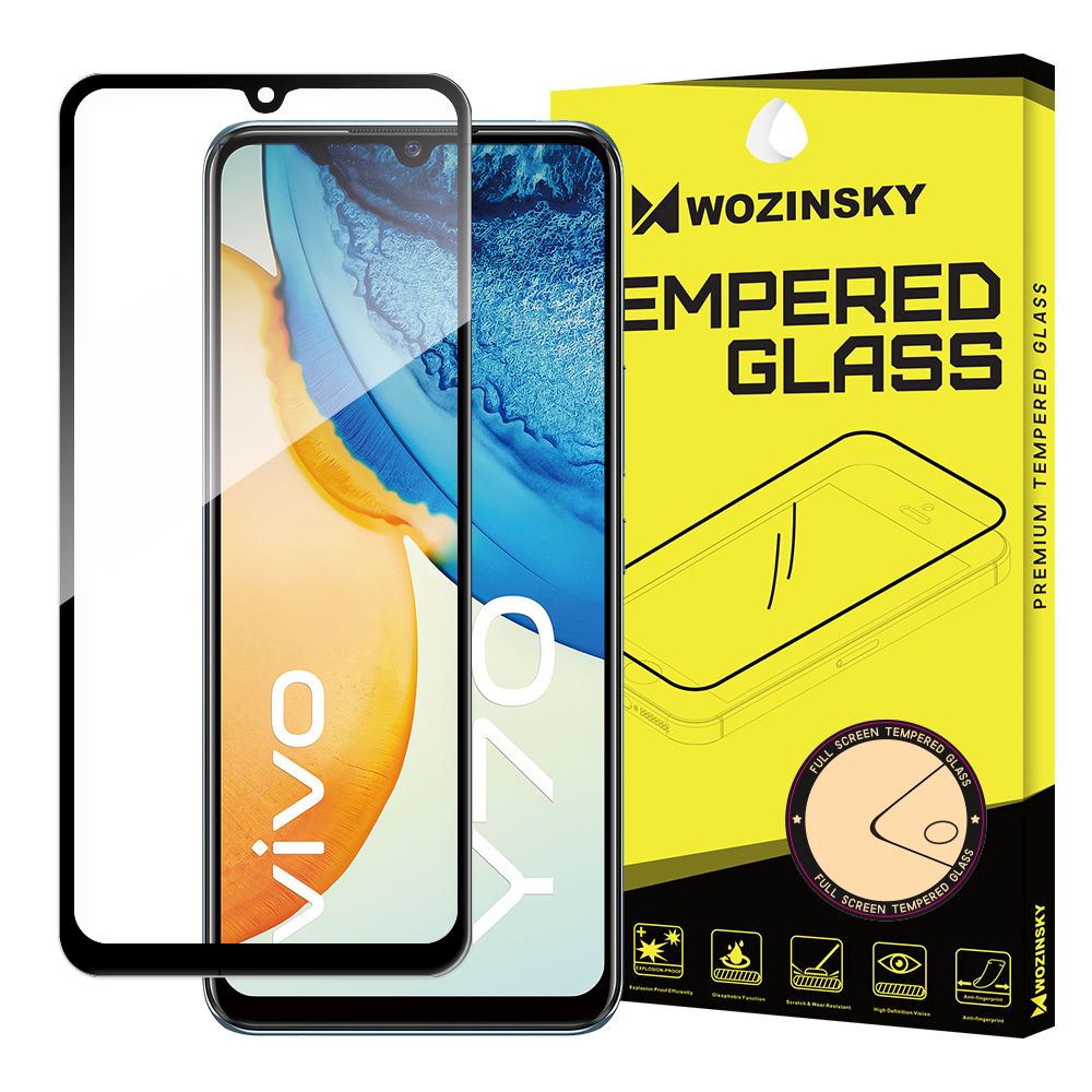Tvrdené sklo celopovrchové 9H Wozinsky čierne – Vivo Y70 | Kryty na mobil Kryty na mobil | Tvrdené sklo celopovrchové 9H Wozinsky čierne – Vivo Y70 | Kryty na mobil