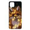 Kryty na mobil | Zadný kryt Painted Pattern Vlk a mesiac – Samsung Galaxy A12 / M12 | Kryty na mobil