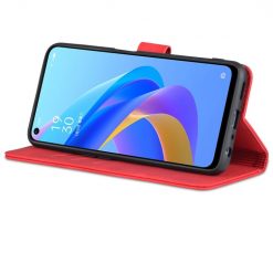 Kryty na mobil | Peňaženkové puzdro AZNS Skin Feel červené – Realme 9i / Oppo A96 | Kryty na mobil