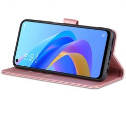 Kryty na mobil | Peňaženkové puzdro AZNS Skin Feel ružové – Realme 9i / Oppo A96 | Kryty na mobil