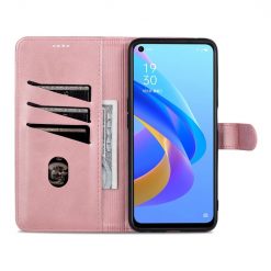 Kryty na mobil | Peňaženkové puzdro AZNS Skin Feel ružové – Realme 9i / Oppo A96 | Kryty na mobil