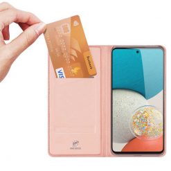Kryty na mobil | Peňaženkové puzdro Dux Ducis Skin Pro ružové – Samsung Galaxy A53 5G | Kryty na mobil
