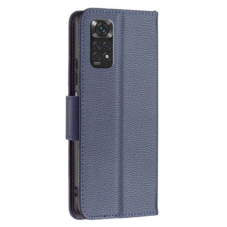 Peňaženkové puzdro Fancy Litchi modré – Xiaomi Redmi Note 11 (4G) / 11S | Kryty na mobil Kryty na mobil | Peňaženkové puzdro Fancy Litchi modré – Xiaomi Redmi Note 11 (4G) / 11S | Kryty na mobil