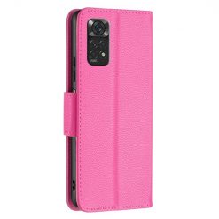 Peňaženkové puzdro Fancy Litchi ružové – Xiaomi Redmi Note 11 (4G) / 11S | Kryty na mobil Kryty na mobil | Peňaženkové puzdro Fancy Litchi ružové – Xiaomi Redmi Note 11 (4G) / 11S | Kryty na mobil